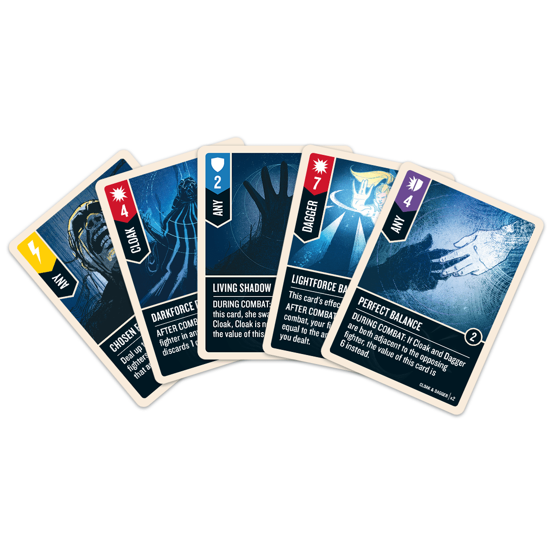 Unmatched: Marvel – Teen Spirit – Cloak and Dagger cards