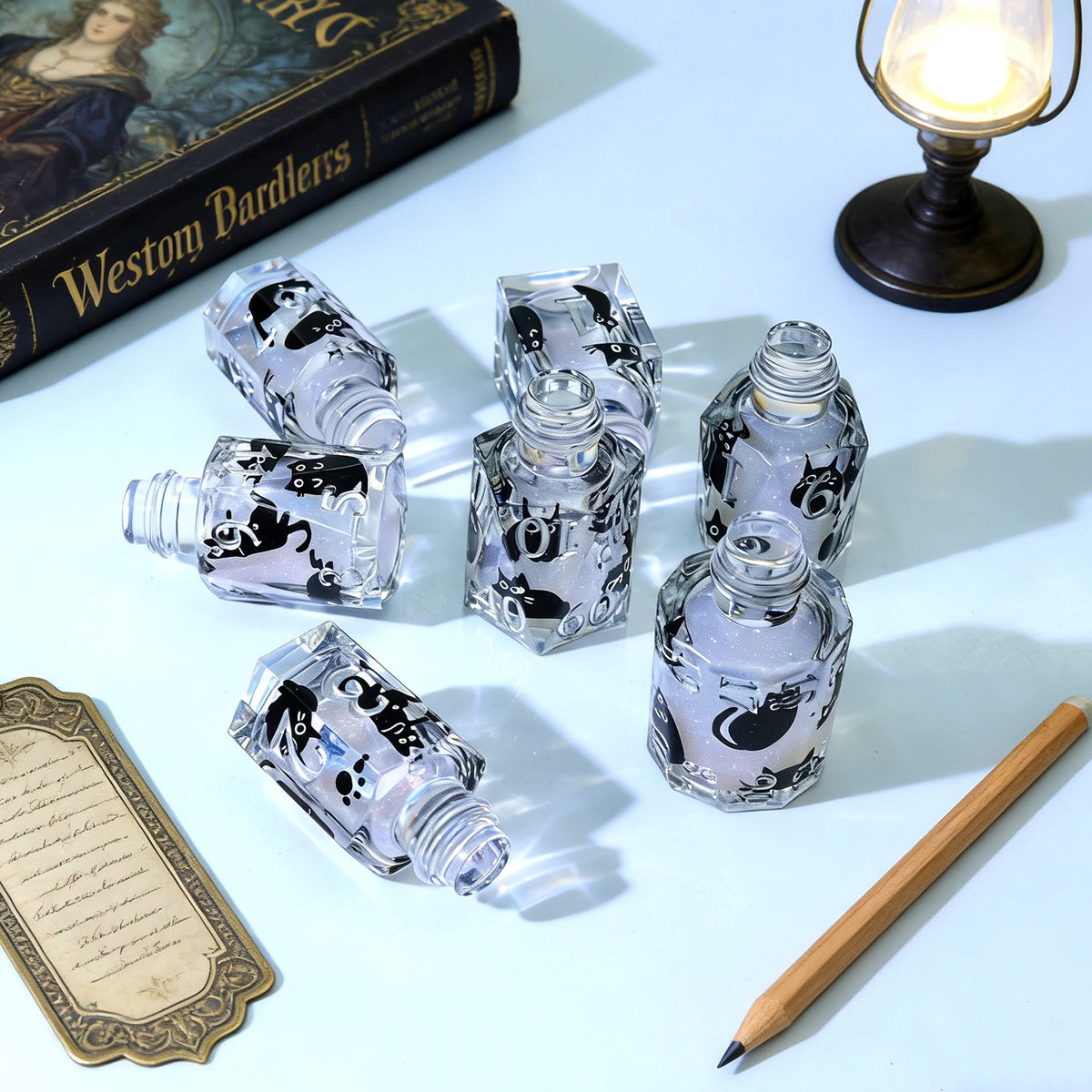 Black Cat Potion Dice Set