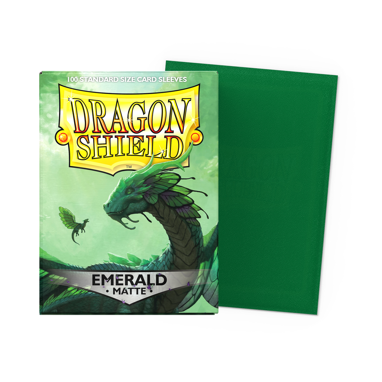 Dragon Shield Matte Sleeves Emerald (Green) – box and sleeve