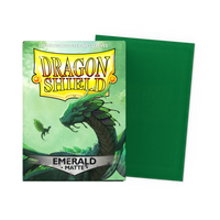 Dragon Shield Matte Sleeves Emerald (Green) – box and sleeve