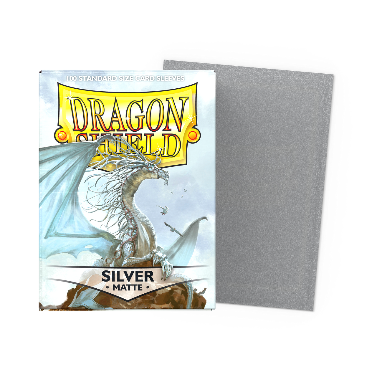 Dragon Shield Matte Sleeves Silver – box and sleeve