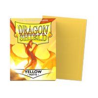 Dragon Shield Matte Sleeves Yellow – box and sleeve