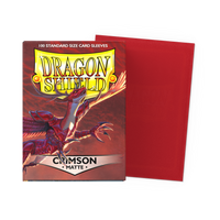 Dragon Shield Matte Sleeves Crimson (Red) – box and sleeve