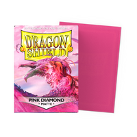 Dragon Shield Matte Sleeves Pink Diamond (Pink) – box and sleeve
