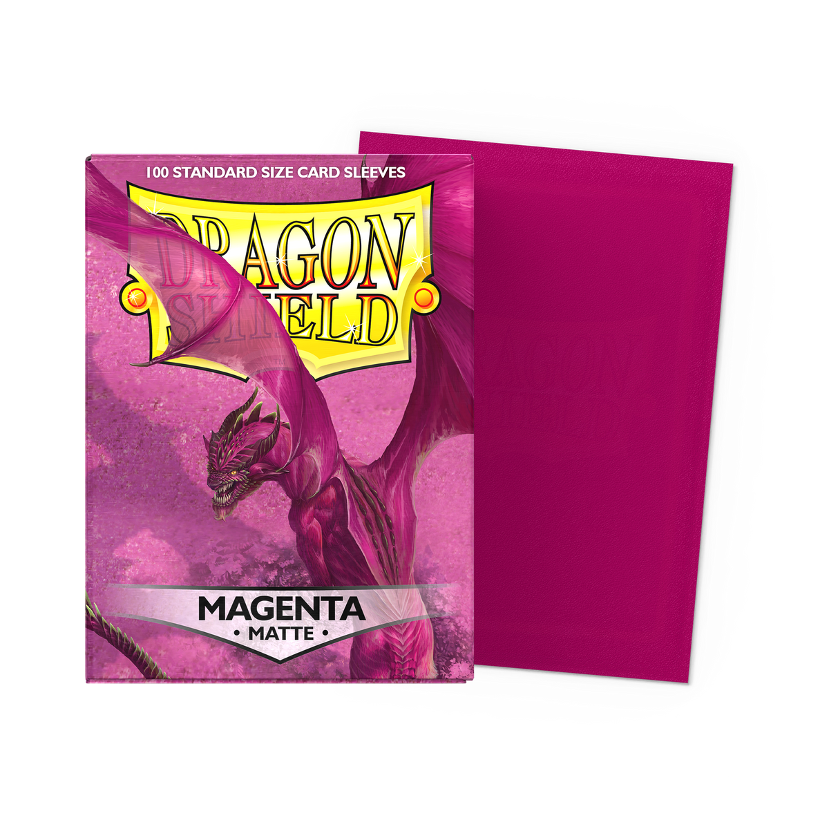 Dragon Shield Matte Sleeves Magenta – box and sleeve