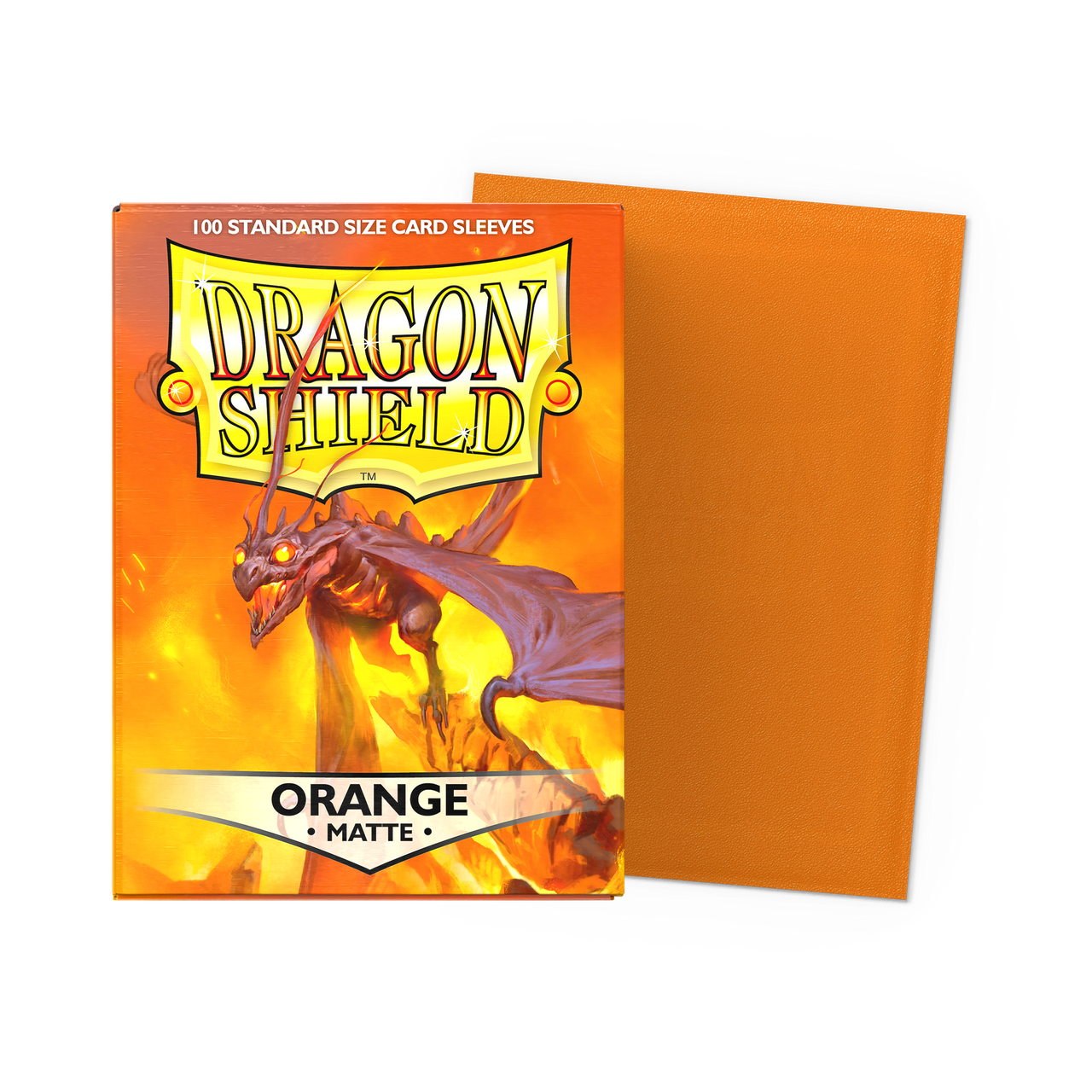 Dragon Shield Matte Sleeves Orange – box and sleeve