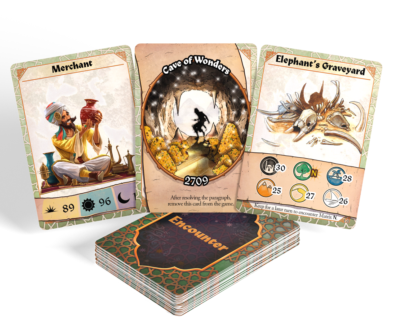 Tales of the Arabian Nights 40th Anniversary Edition – encounter cards