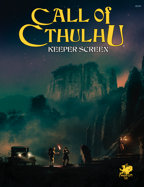 Call of Cthulhu Keeper Screen Pack – front