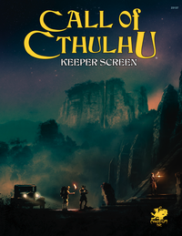 Call of Cthulhu Keeper Screen Pack – front