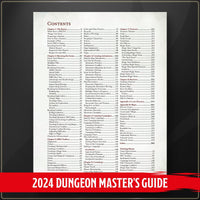Dungeon Master's Guide (2024) – table of contents