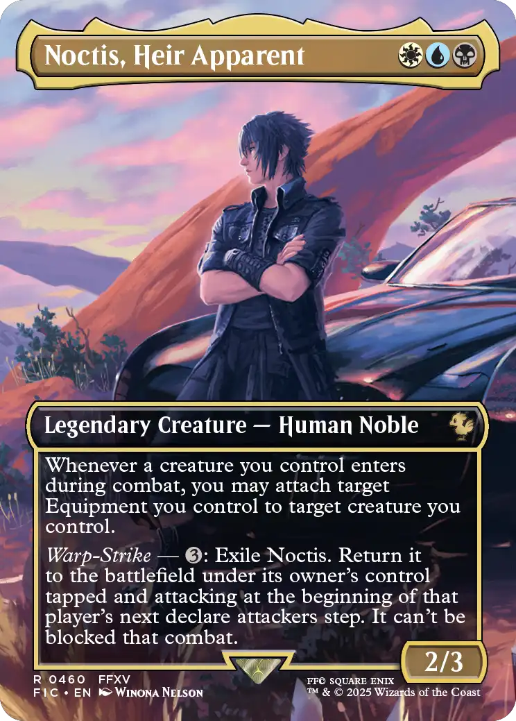 Magic: The Gathering FINAL FANTASY Camp Comrades Scene Box – borderless foil scene card 4