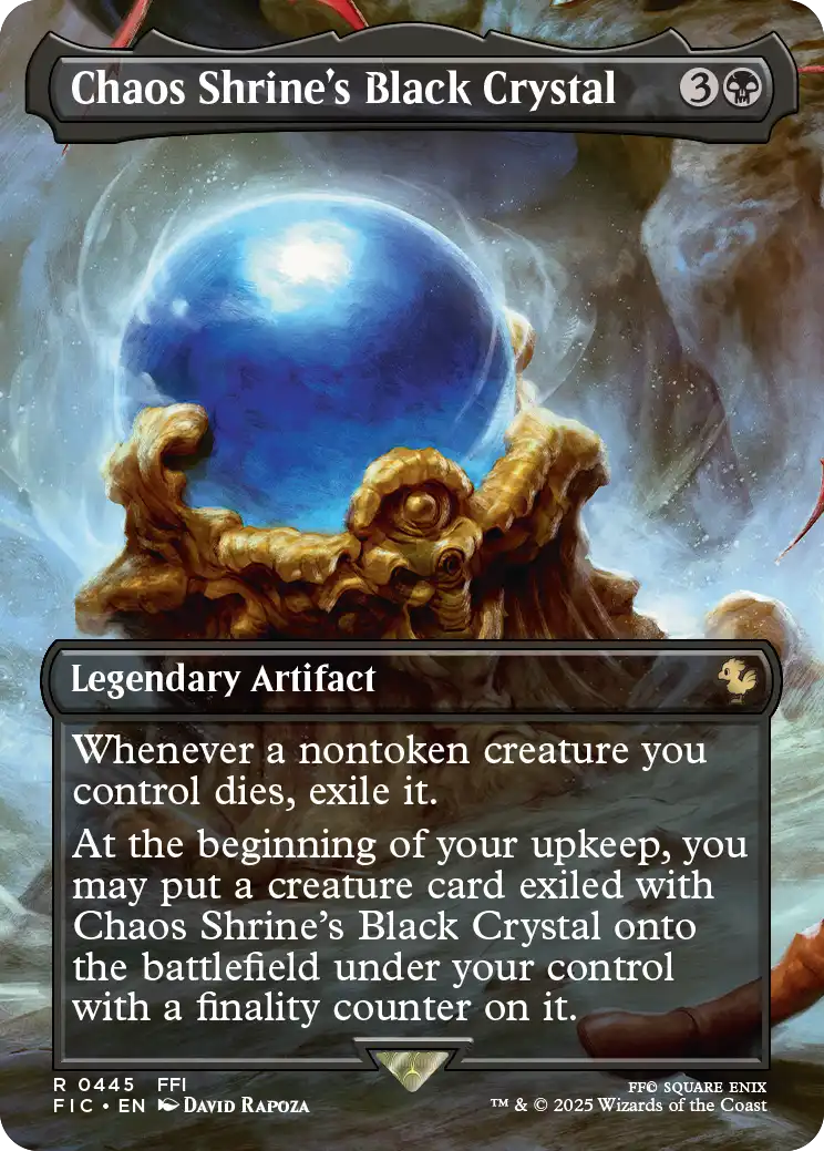 Magic: The Gathering FINAL FANTASY Garland at the Chaos Shrine Scene Box – borderless foil scene card 3