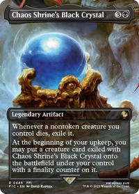 Magic: The Gathering FINAL FANTASY Garland at the Chaos Shrine Scene Box – borderless foil scene card 3