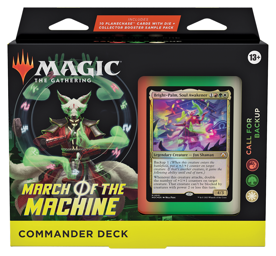 March of the Machine Commander Deck Call for Backup – box front