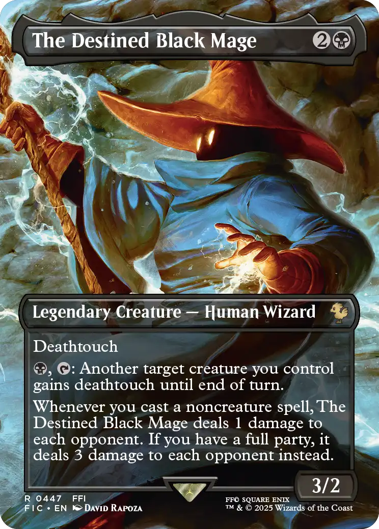 Magic: The Gathering FINAL FANTASY Garland at the Chaos Shrine Scene Box – borderless foil scene card 4