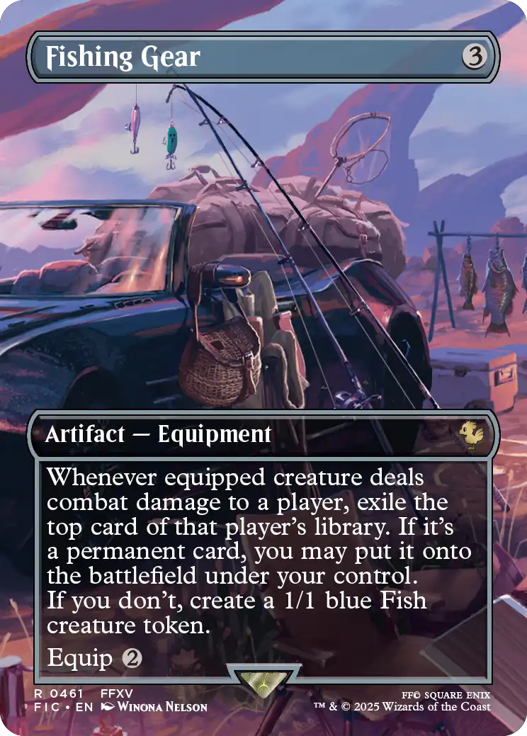Magic: The Gathering FINAL FANTASY Camp Comrades Scene Box – borderless foil scene card 5