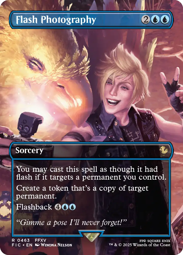Magic: The Gathering FINAL FANTASY Camp Comrades Scene Box – borderless foil scene card 2