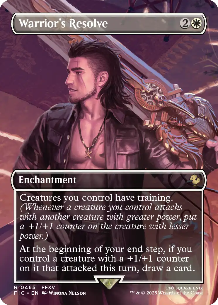 Magic: The Gathering FINAL FANTASY Camp Comrades Scene Box – borderless foil scene card 1