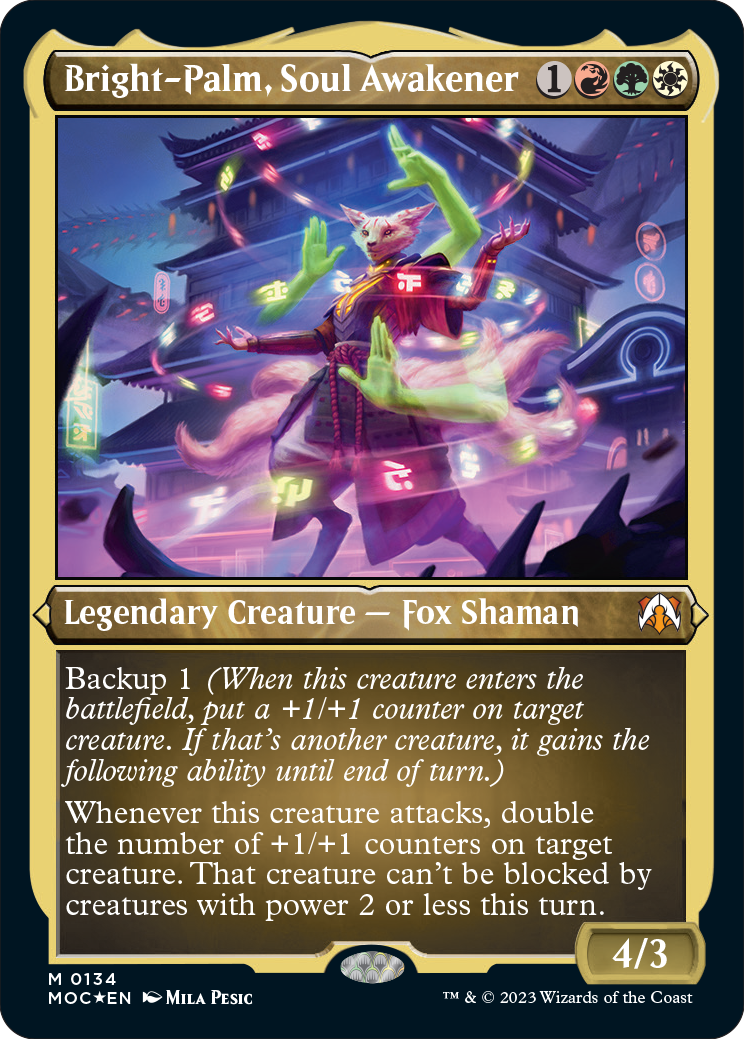 March of the Machine Commander Deck Call for Backup – Bright-Palm, Soul Awakener display commander