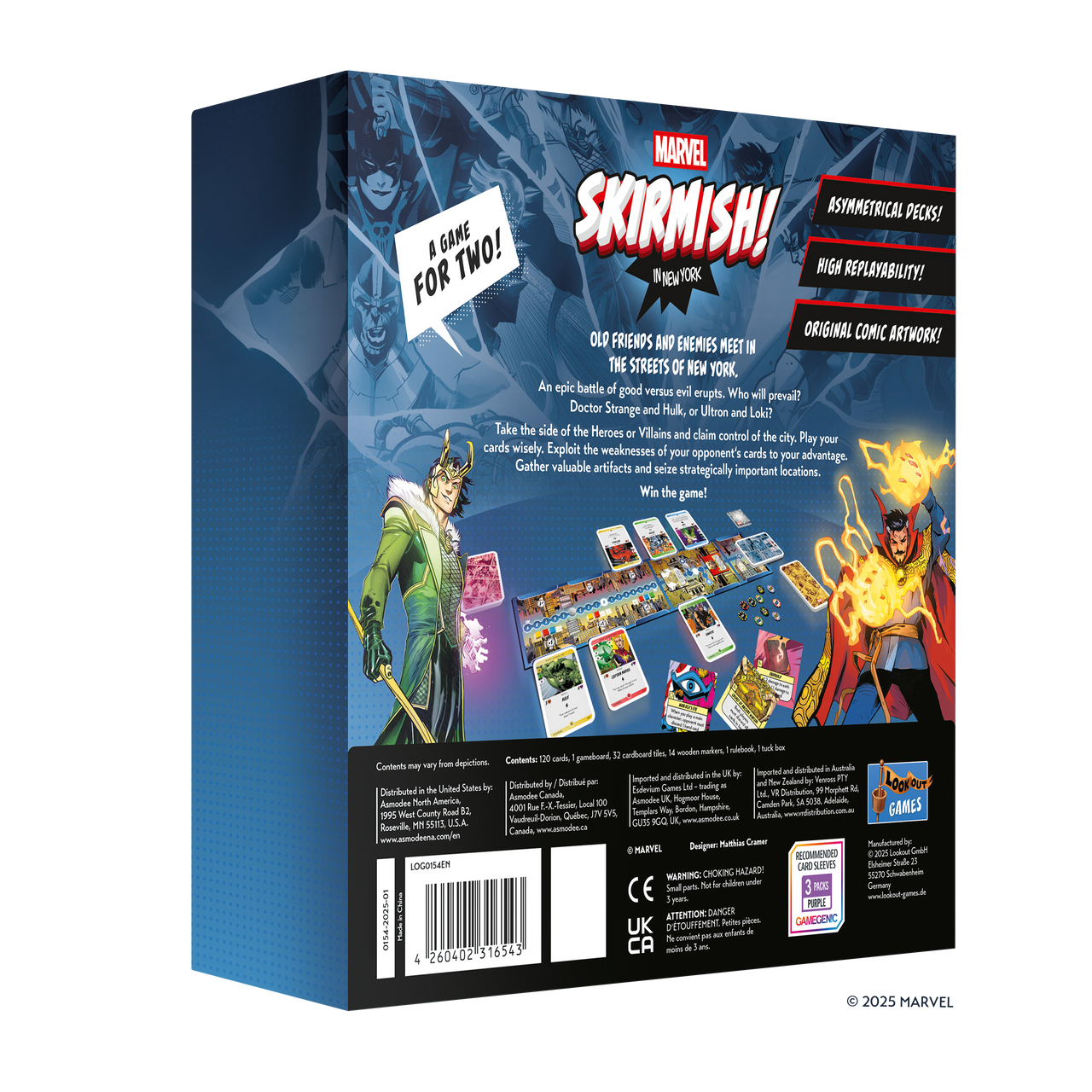 MARVEL: Skirmish! In New York – box back