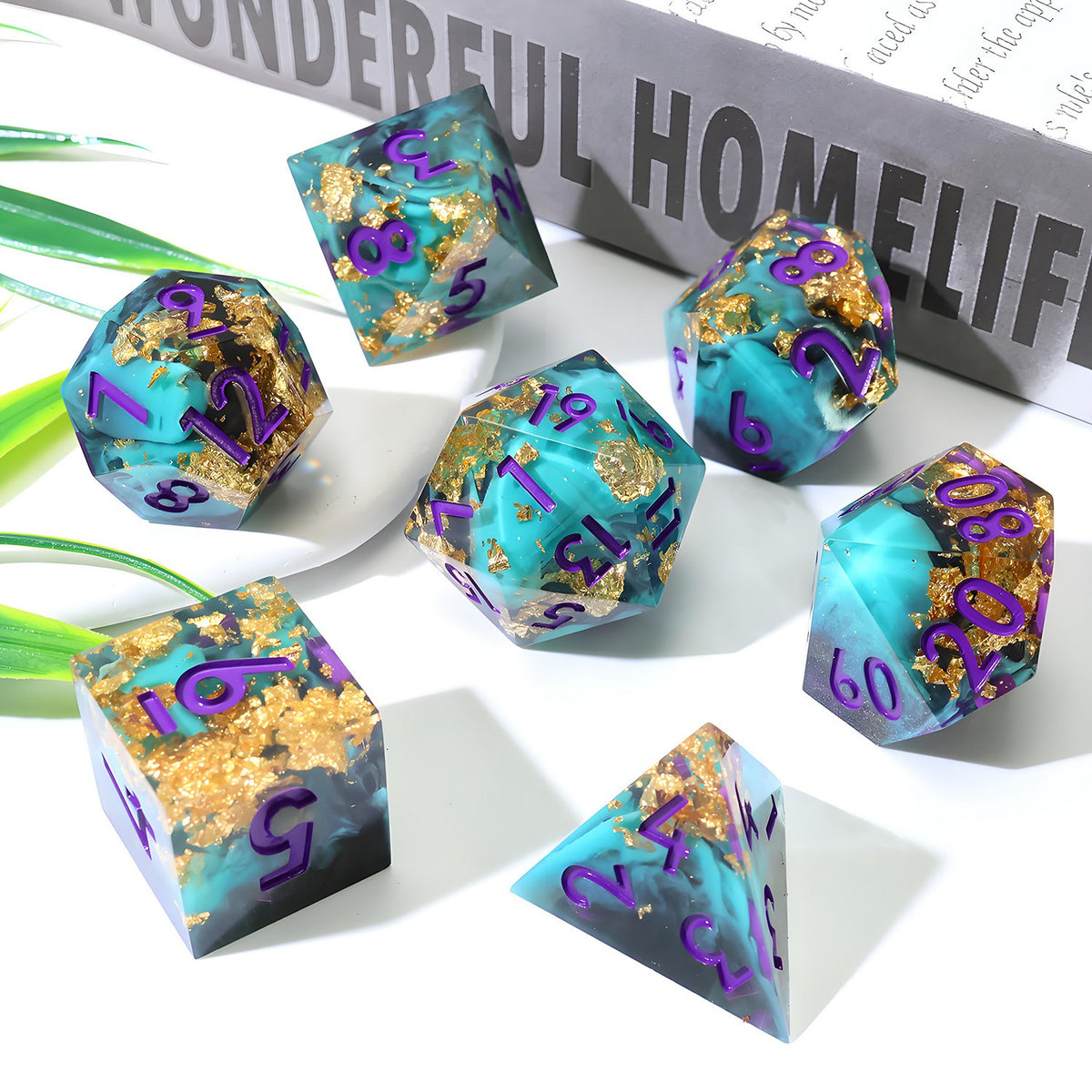 Gilded Reef Dice Set