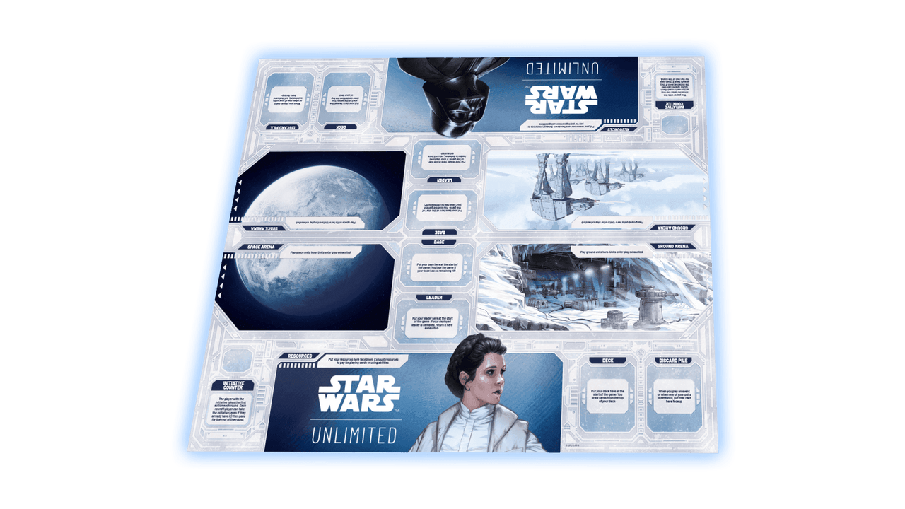 Star Wars: Unlimited Intro Battle: Hoth – gameboard