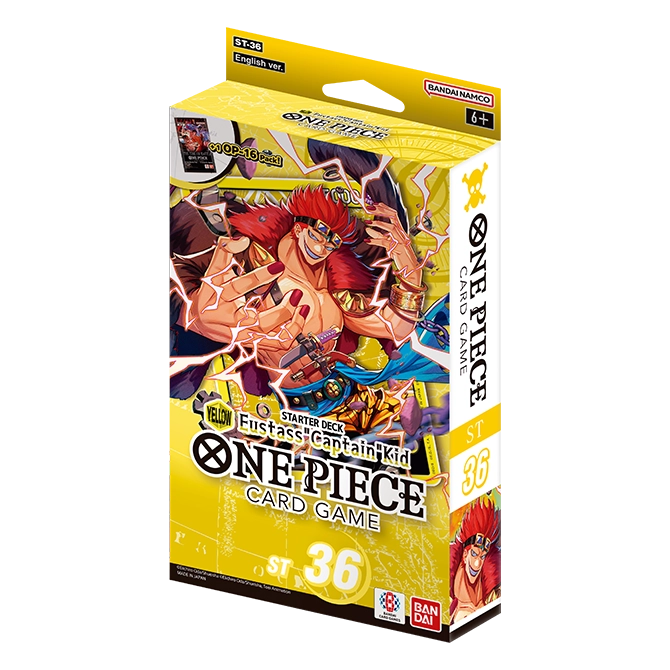 One Piece Card Game Starter Deck Yellow Eustass Captain Kid [ST-36] – package