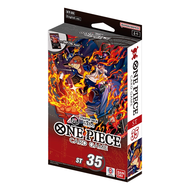 One Piece Card Game Starter Deck Red/Black Sabo [ST-35] – package