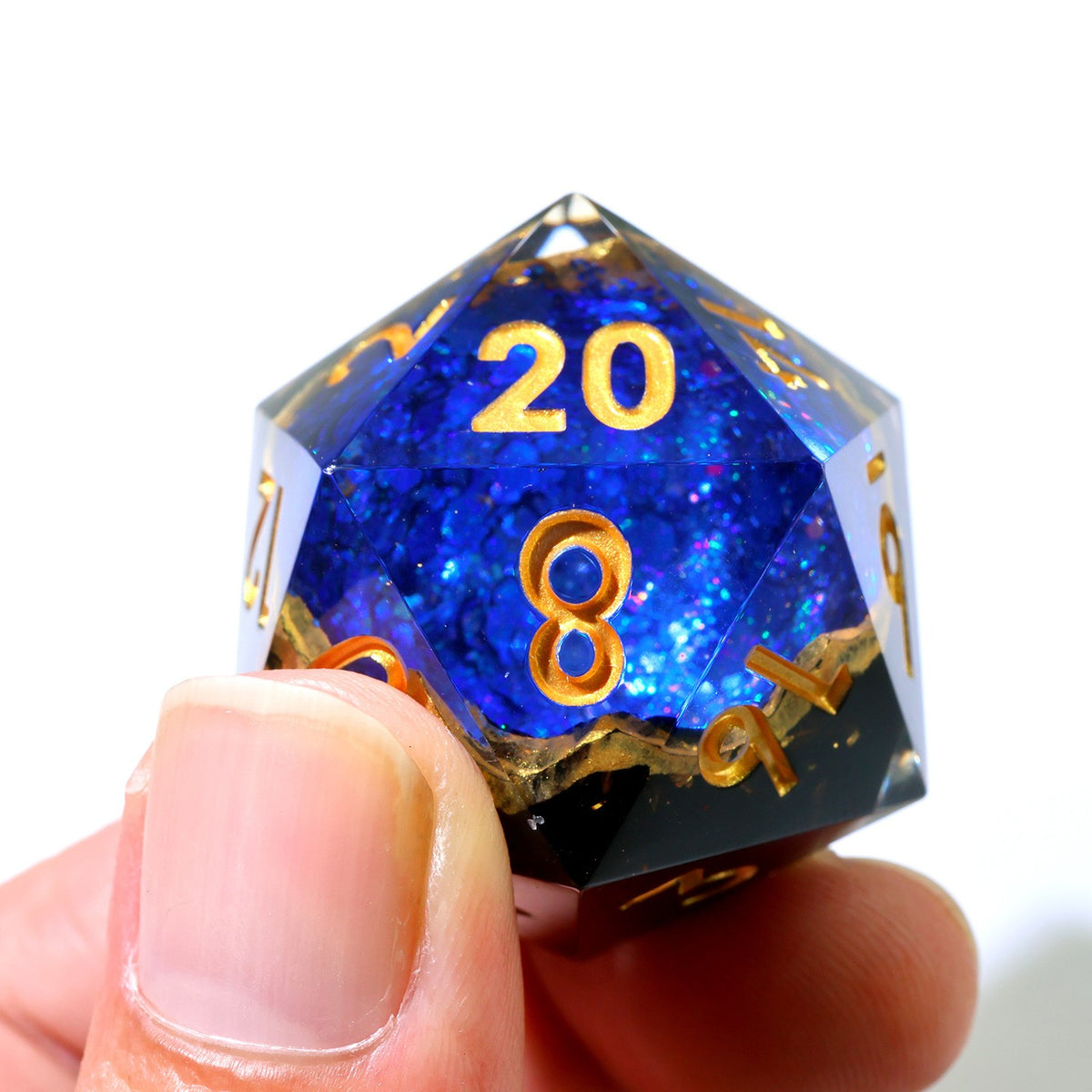 Midnight Geode D20 (33 mm)