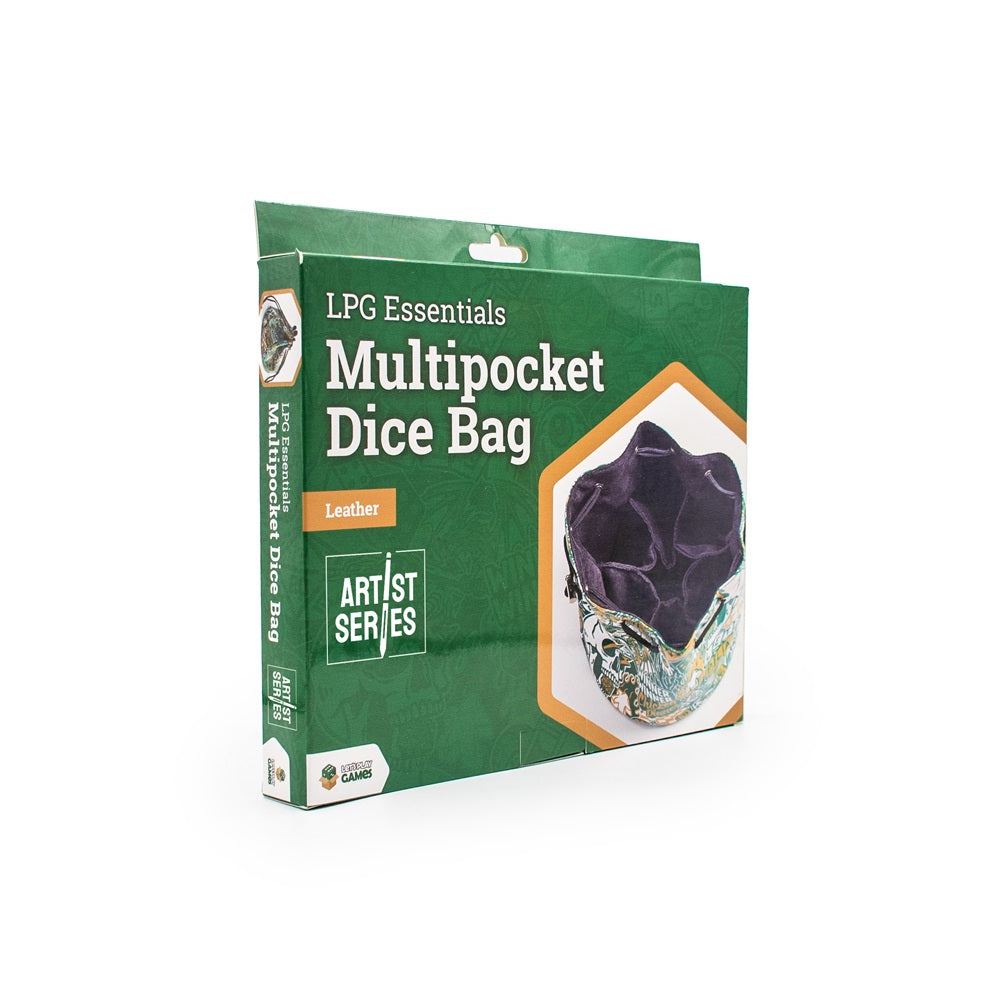 LPG Essentials Multipocket Dice Bag Leather Artist Series Cara – official image 1