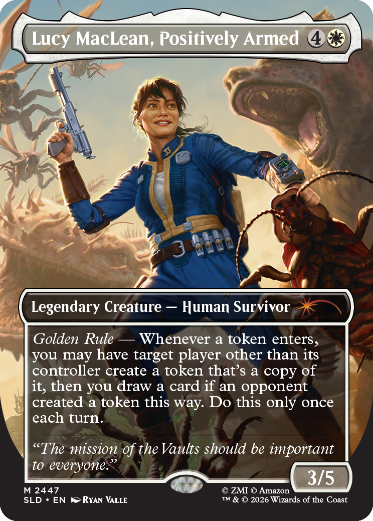 Secret Lair x Fallout: Beyond Vault 33 – Lucy MacLean, Positively Armed card