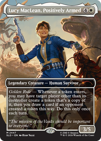 Secret Lair x Fallout: Beyond Vault 33 – Lucy MacLean, Positively Armed card