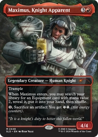Secret Lair x Fallout: Beyond Vault 33 – Maximus, Knight Apparent card