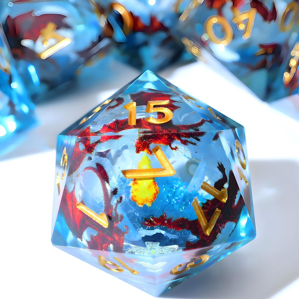 Tidefire Dragon Dice Set
