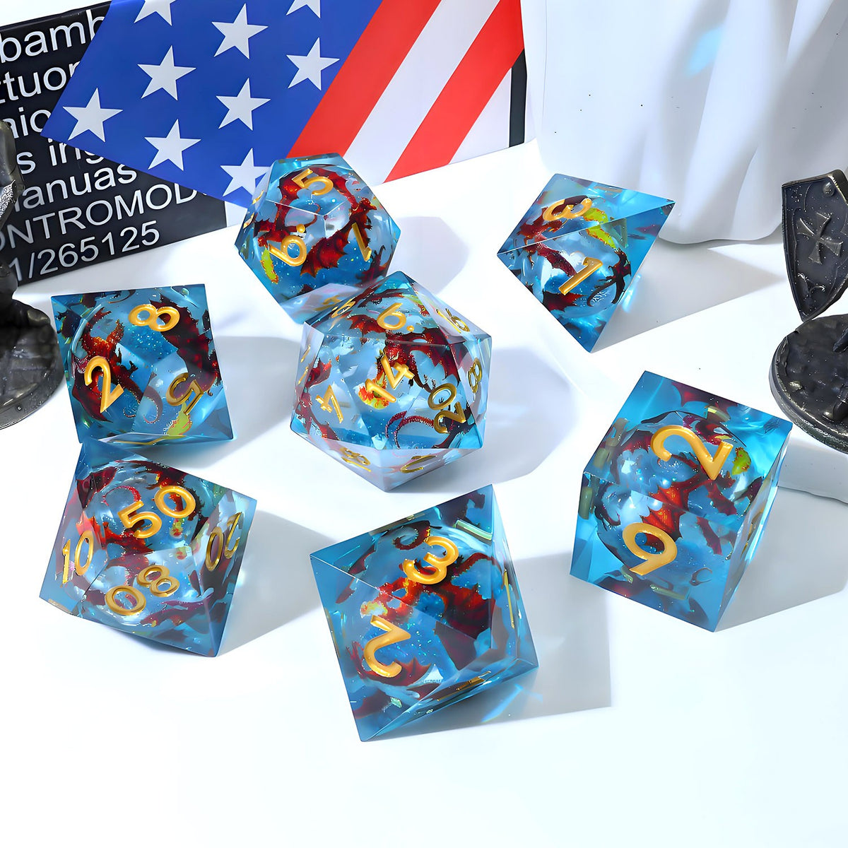 Tidefire Dragon Dice Set