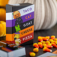 Taco Cat Goat Cheese Pizza Halloween Edition – retail candy corn