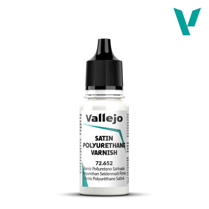 Vallejo Auxiliaries – Satin Polyurethane Varnish 72.652